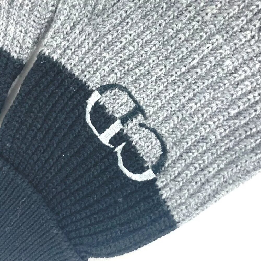 Dior 213MG01AT481 Bicolor CD logo Gloves Accessories gloves wool gray/Black - Picture 11 of 13